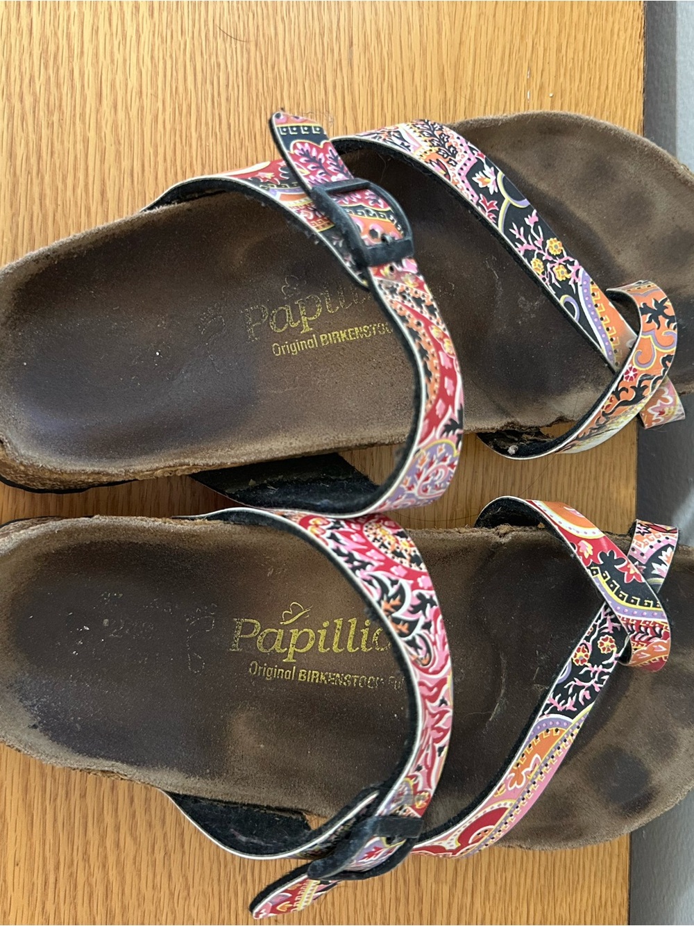 Papillio by Birkenstock Paisley Floral Sandals Multicolor sz 38 regular/wide